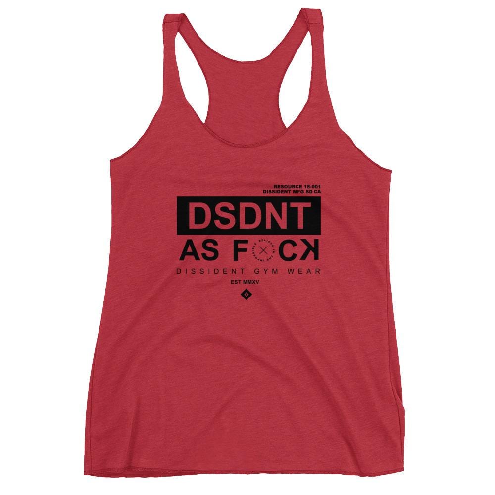DSDNT AF Racerback Tank Red